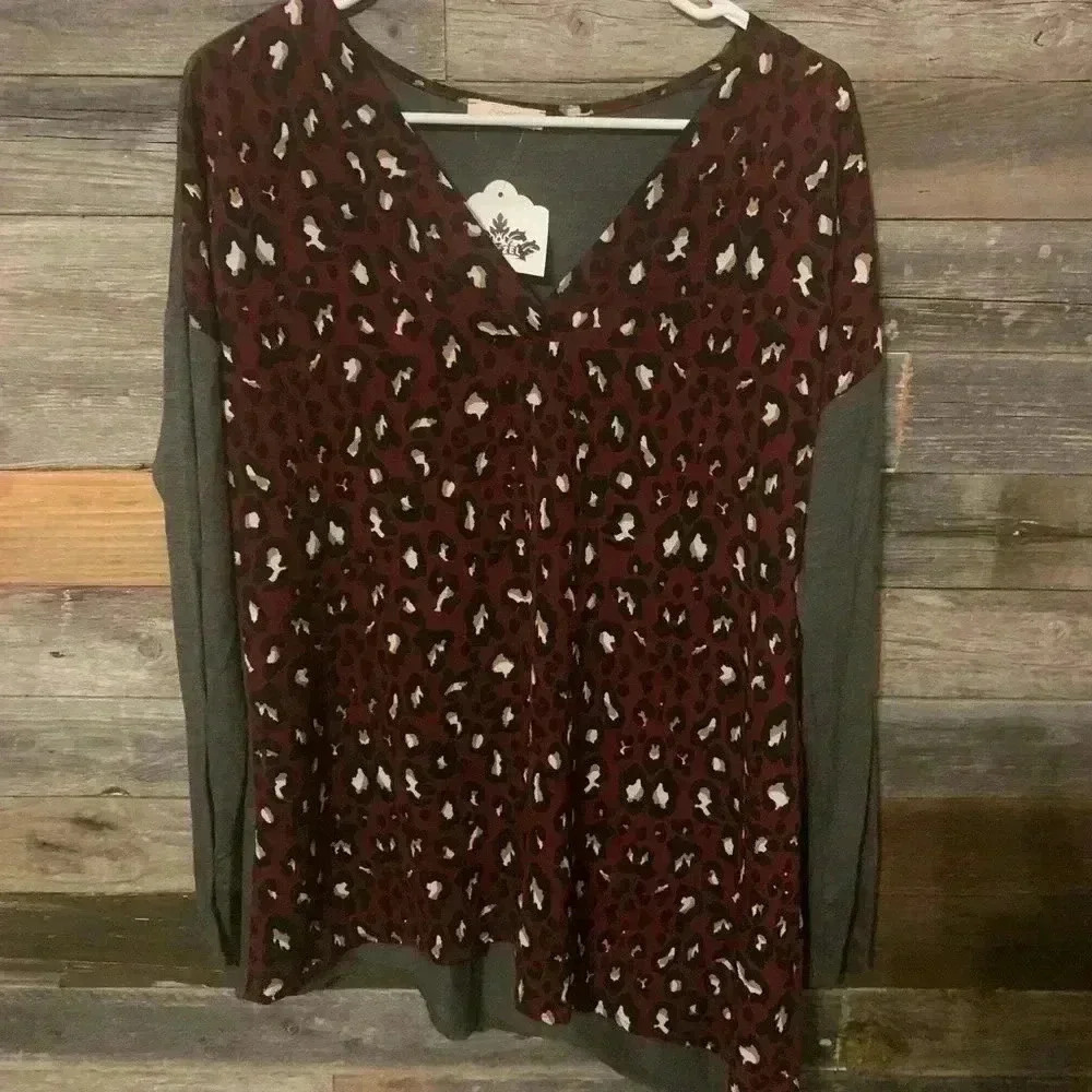 NWT Oddy Leopard Shirt made in USA